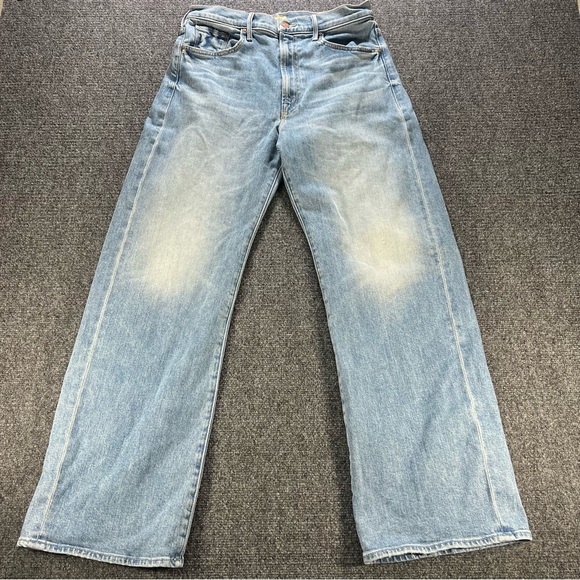 MOTHER Denim - MOTHER Lil’ Lasso Sneak Wide Leg Jeans Size 31 in Ivy League Cowboy $248